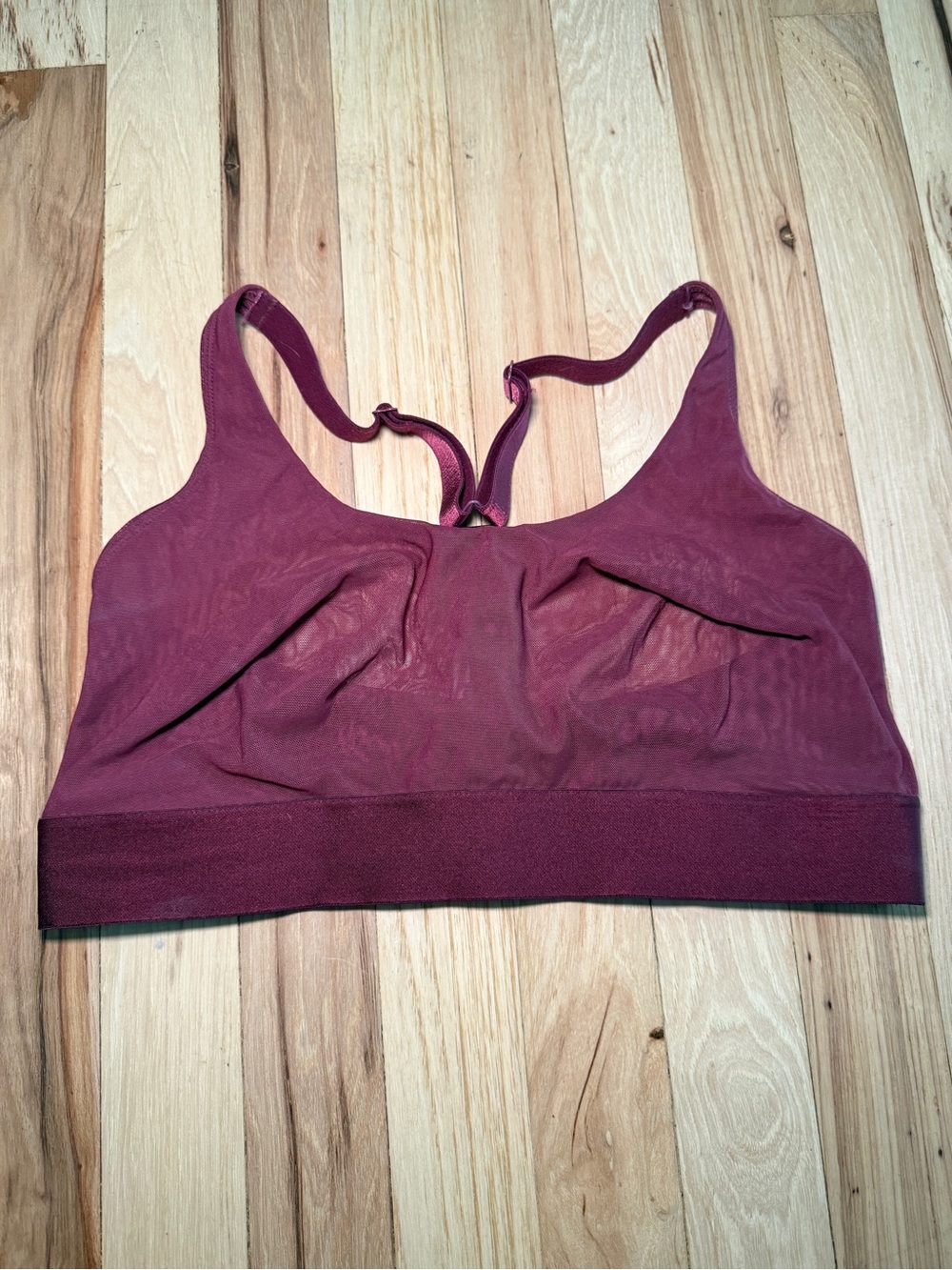 Parade Silky Mesh Racerback Scoop Bralette - Size 2